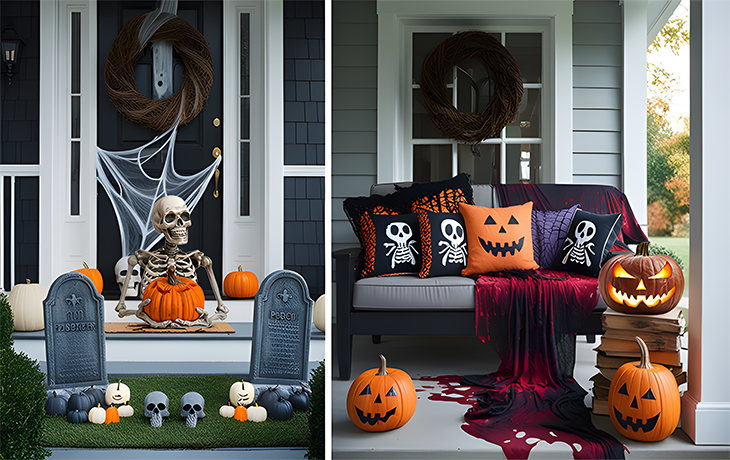 Halloween Doorstep and Porch Area Ideas